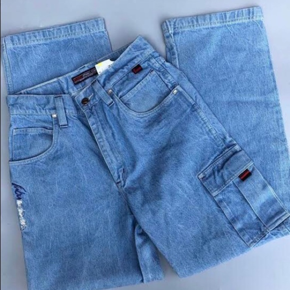 Y2K FUBU High Waisted Carpenter Jeans